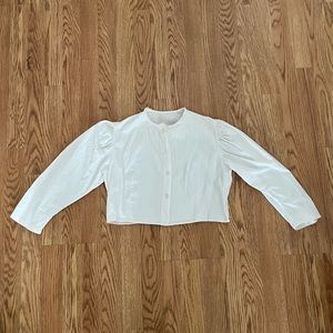 Vintage cropped button down shirt